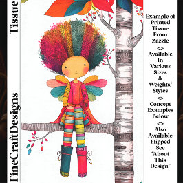 Farbenfrohe Regenbogenfairy, Afro Hair DG9LF Decou Seidenpapier