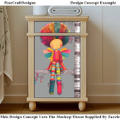 Farbenfrohe Regenbogenfairy, Afro Hair DG9LF Decou Seidenpapier