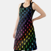 Farbenfrohe Regenbogenfantasy Dragon Quilmuster Schürze (InSitu)