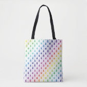 Farbenfrohe Regenbogenfantasy Dragon Quilmuster Tasche (Vorderseite)