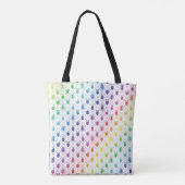 Farbenfrohe Regenbogenfantasy Dragon Quilmuster Tasche (Rückseite)