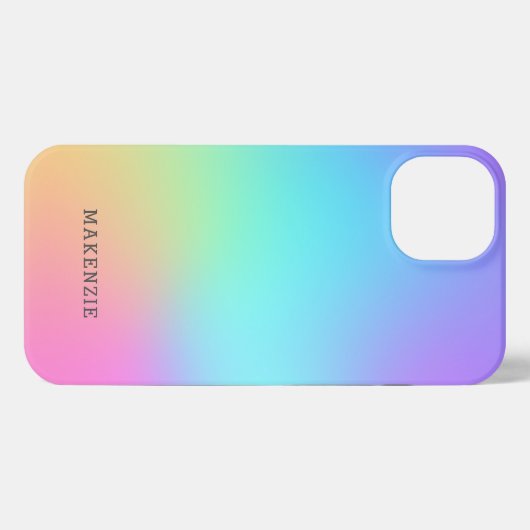 Farbenfrohe Regenbogenfarben abstrakte Muster iPho iPhone Hülle (Rückseite (Horizontal))