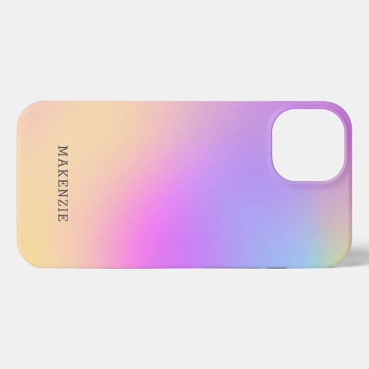 Farbenfrohe Regenbogenfarben abstrakte Muster iPho iPhone Hülle (Rückseite (Horizontal))