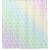 Farbenfrohe Regenbogenfarben Duschvorhang (Vorderseite)