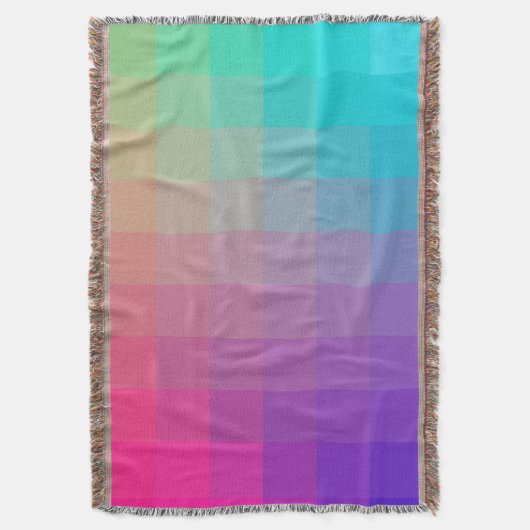 Farbenfrohe Regenbogenfarben glänzendes Design Decke (Vorderseite Vertikal)