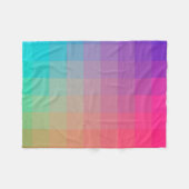 Farbenfrohe Regenbogenfarben glänzendes Design Fleecedecke (Vorderseite (Horizontal))