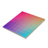 Farbenfrohe Regenbogenfarben glänzendes Design Fliese (Seite)