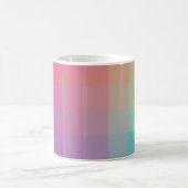 Farbenfrohe Regenbogenfarben glänzendes Design Kaffeetasse (Mittel)