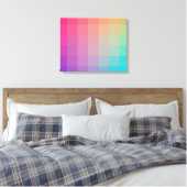 Farbenfrohe Regenbogenfarben glänzendes Design Leinwanddruck (Insitu (Schlafzimmer))