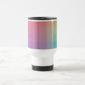 Farbenfrohe Regenbogenfarben glänzendes Design Reisebecher (Mittel)