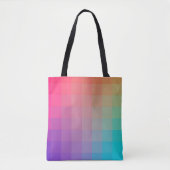 Farbenfrohe Regenbogenfarben glänzendes Design Tasche (Vorderseite)