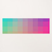 Farbenfrohe Regenbogenfarben glänzendes Design Yogamatte (Rückseite (Horizontal))