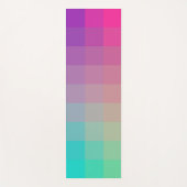 Farbenfrohe Regenbogenfarben glänzendes Design Yogamatte (Vorderseite)