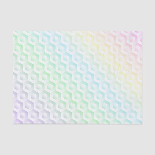 Farbenfrohe Regenbogenfarben in Pastellfarben Seidenpapier (Vorderseite)