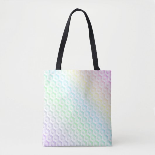 Farbenfrohe Regenbogenfarben in Pastellfarben Tasche (Vorderseite)