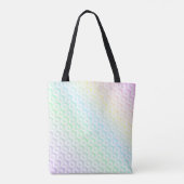 Farbenfrohe Regenbogenfarben in Pastellfarben Tasche (Rückseite)