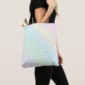 Farbenfrohe Regenbogenfarben in Pastellfarben Tasche (Von Nahem)