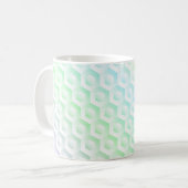 Farbenfrohe Regenbogenfarben Kaffeetasse (Vorderseite Links)