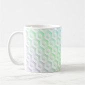 Farbenfrohe Regenbogenfarben Kaffeetasse (Links)