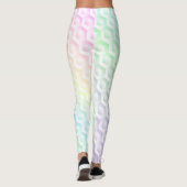 Farbenfrohe Regenbogenfarben Leggings (Rückseite)