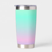 Farbenfrohe Regenbogenfarben-Monogramm Thermobecher (Rechts)