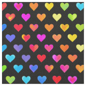 Farbenfrohe Regenbogenfarben Muster Stripmuster Stoff (Nahaufnahme)