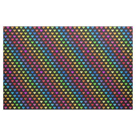 Farbenfrohe Regenbogenfarben Muster Stripmuster Stoff (Fat Quarter (45,7 x 55,9 cm))