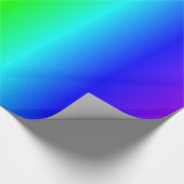 Farbenfrohe Regenbogenfarben Streifen Geschenkpapier (Ecke)