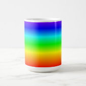 Farbenfrohe Regenbogenfarben Streifen Kaffeetasse (Mittel)
