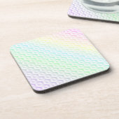 Farbenfrohe Regenbogenfarben Untersetzer (Linke Seite)