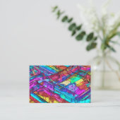 Farbenfrohe Regenbogenfarben Visitenkarte (Stehend Vorderseite)