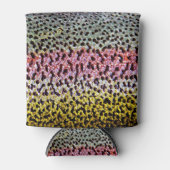 Farbenfrohe Regenbogenforelle Textur Muster ausseh Dosenkühler (Vorderseite)