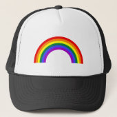 Farbenfrohe Regenbogenform Truckerkappe (Vorderseite)