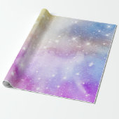 Farbenfrohe Regenbogengalaxie-Muster Geschenkpapier (Ungerollt)