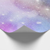 Farbenfrohe Regenbogengalaxie-Muster Geschenkpapier (Ecke)