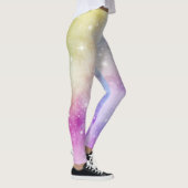 Farbenfrohe Regenbogengalaxie-Muster Leggings (Rechts)
