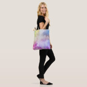 Farbenfrohe Regenbogengalaxie-Muster Tasche (Am Model)