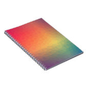 Farbenfrohe Regenbogengeometrie Notizblock (Rechte Seite)