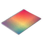 Farbenfrohe Regenbogengeometrie Notizblock (Linke Seite)