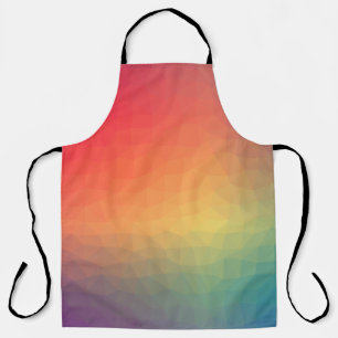 Farbenfrohe Regenbogengeometrie Schürze