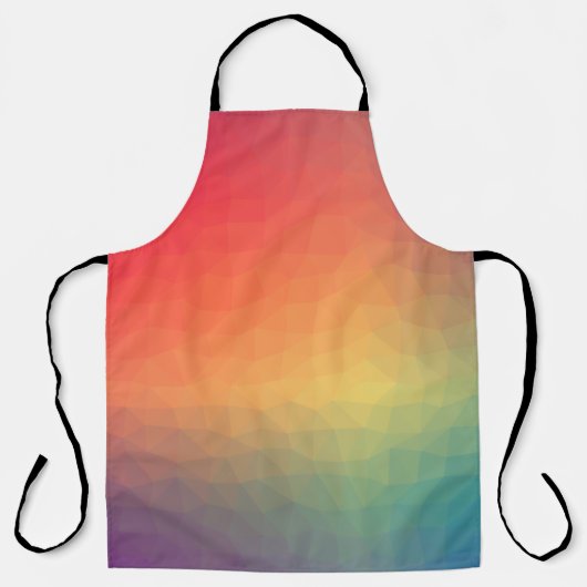 Farbenfrohe Regenbogengeometrie Schürze (Vorderseite)
