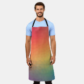 Farbenfrohe Regenbogengeometrie Schürze (Getragen)