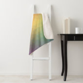 Farbenfrohe Regenbogengeometrie Sherpadecke (Beispiel)