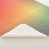 Farbenfrohe Regenbogengeometrie Sherpadecke (3/4)