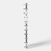 Farbenfrohe Regenbogengitter mit negativem Raum Case-Mate iPhone Hülle (Rückseite / Links)