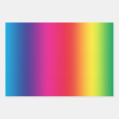 Farbenfrohe Regenbogenglanz Geschenkpapier Set (Vorderseite 2)