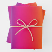 Farbenfrohe Regenbogenglanz Geschenkpapier Set (Beispiel)