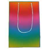 Farbenfrohe Regenbogenglanz Mittlere Geschenktüte (Rückseite)