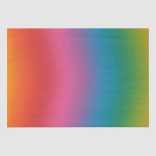 Farbenfrohe Regenbogenglanz Seidenpapier (Vorderseite)