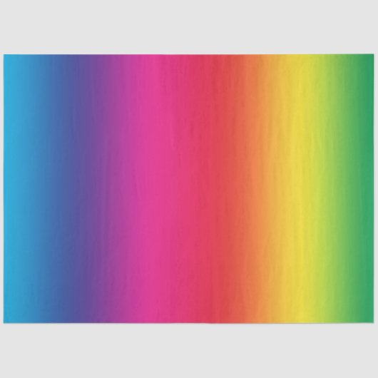 Farbenfrohe Regenbogenglanz Seidenpapier (Vorderseite)